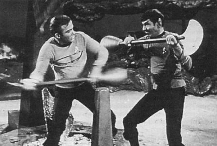 Kirk attacks with his lirpa